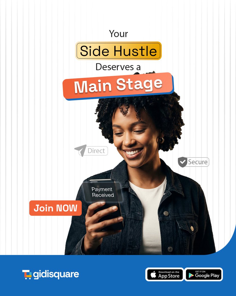 Lateefnns's tweet photo. Whether you’re selling hair, food, or services, stop the "bank transfer" stress. Gidisquare is built for us to make sure your business is seen and your payments are Secure and Direct. No long stories, just growth. 📈💸
Let’s stop sleeping on our potential. It’s time to take that hustle to the next level!

Got questions? Send me a DM  
– I’ll personally sort you out.  

Let’s buy and promote our own! 💪🏾  

Download Gidisquare now 👇  
🔗 https://t.co/d5WuUP8FYV

For IOS : https://t.co/dSVx9kepwx
For Android : https://t.co/7Qu0buImeI

#Gidisquare #UKAfro #SideHustle #LondonLife