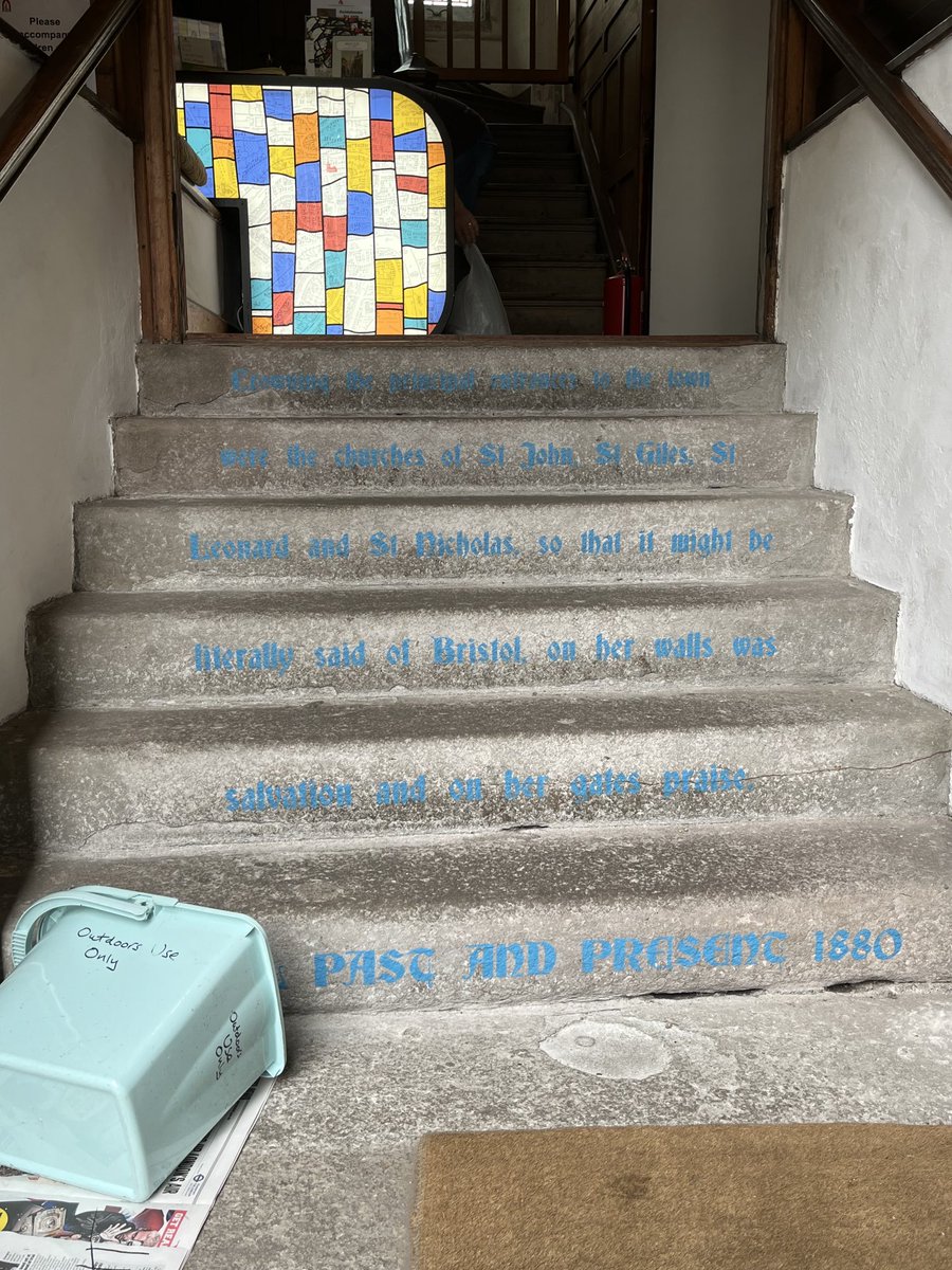 Barb_Drummond's tweet image. #StaircaseSaturday @StJohnOnTheWall #Bristol #StainedGlassSunday ⁦@TheCCT⁩