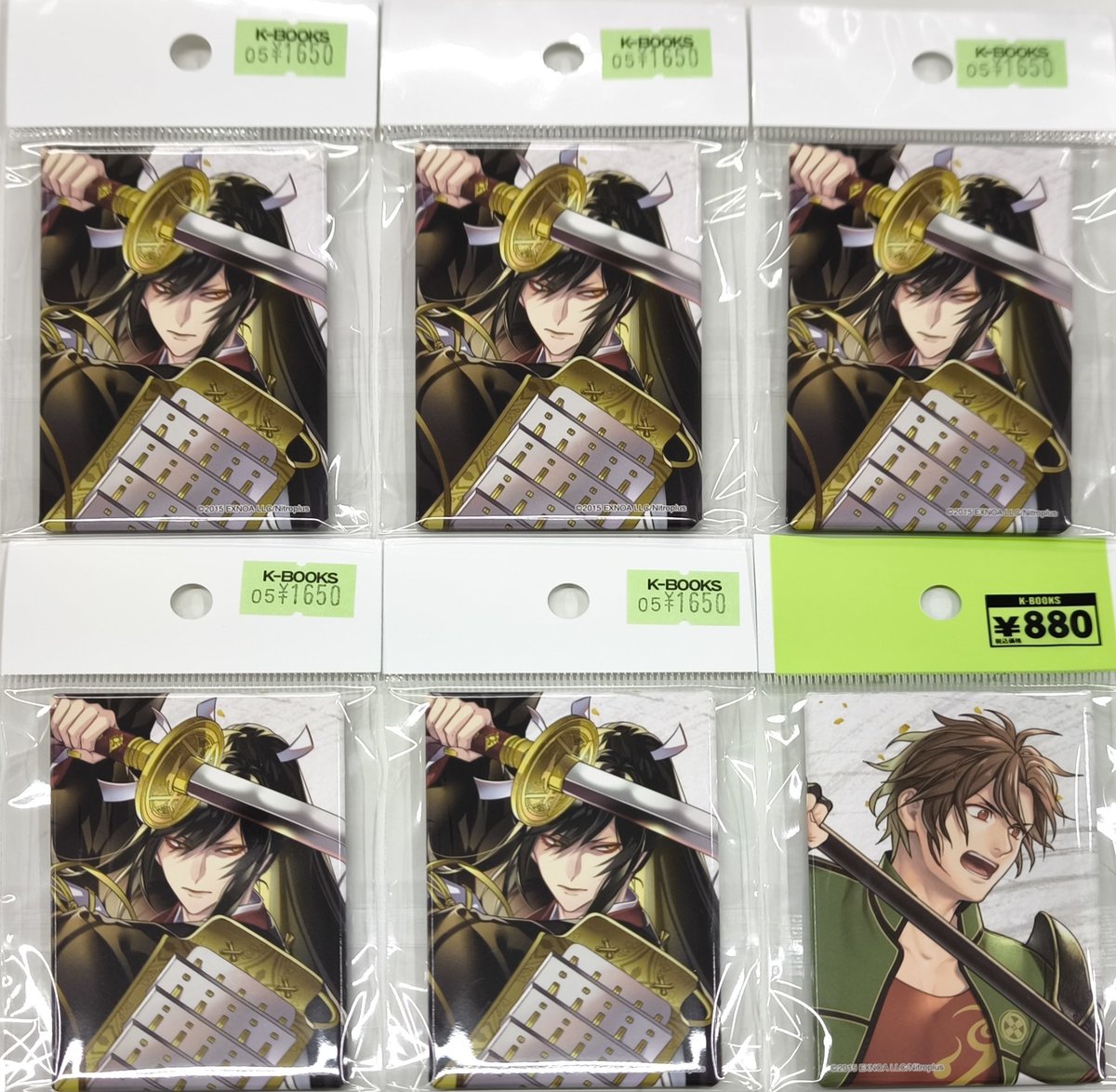 入荷情報】 刀剣乱舞 とうらぶ スクエア缶バッジ 五周年記念祝画 太郎