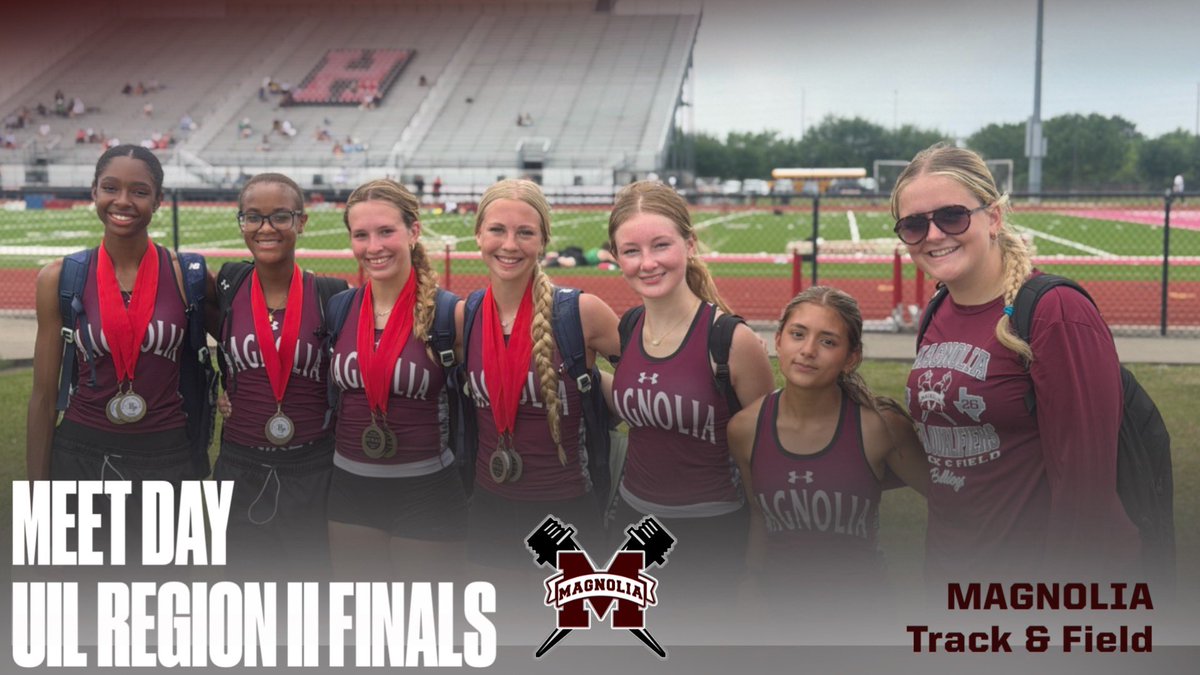XC_Magnolia's tweet photo. ๐ฅMEET DAY ๐ฅ
Who Wants to Go to State
9 AM Girls Shot Put Josie Honchell
5:30 PM Running Finals
4x2, 300mh, and 4x4
๐ | UIL 6A Region II Championship
๐ | Waco Midway High School
๐๏ธ | Panther Stadium
โฐ | 9:00 AM
๐ | https://t.co/kdc4iVv854
#DogsRunTogether
@SportCast_Media @MagISDAthletics @MagnoliaHighTX