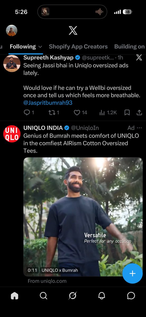zz_alok's tweet photo. @supreetkashyap @Jaspritbumrah93 Algo ! https://t.co/kDC1vIeHEZ