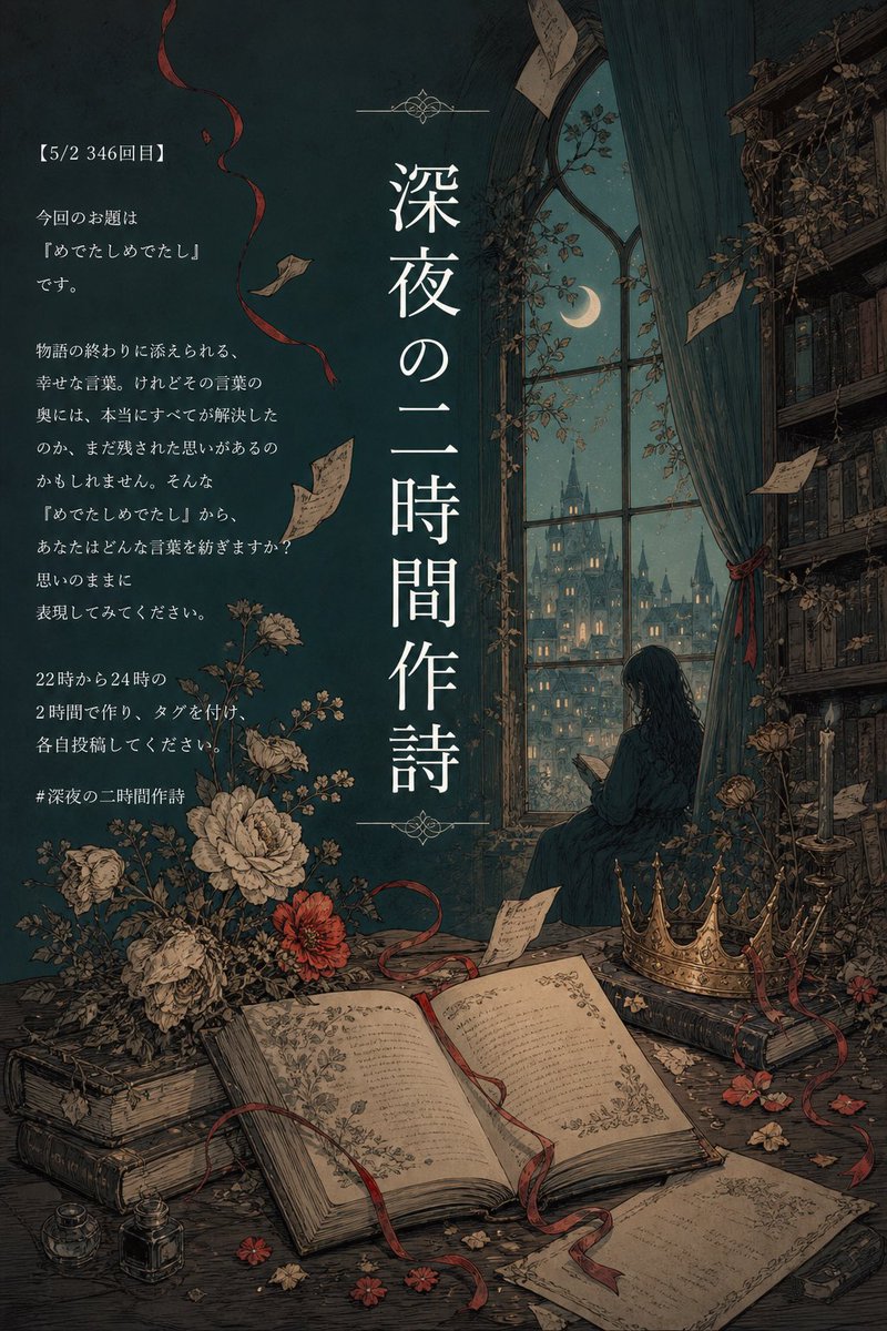 #深夜の二時間作詩 tweet media