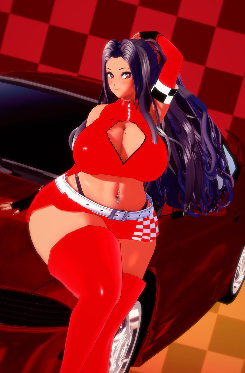CH_Rafaelima's tweet photo. Race Queen Scarle, ready to drift in her curves 🏁🔥❤️ #ScarleArt https://t.co/6ab4MXS8TI