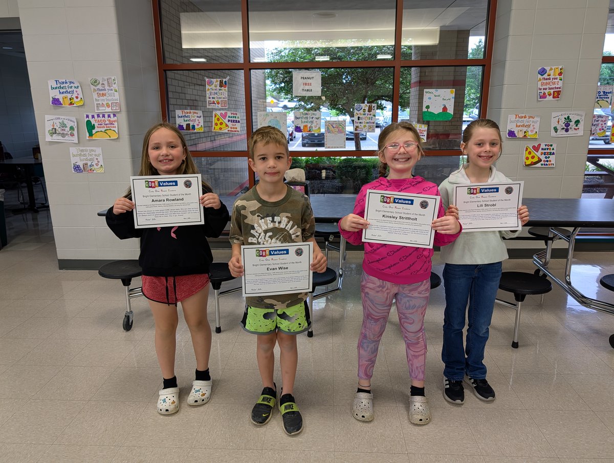 BrightElSchool's tweet photo. 🐾👏 Congratulations to our K–2 April Students of the Month! 👏🐾
We are proud of your hard work, positive attitudes, and for showing our CORE values each day. Keep it up!
#WatchSunmanDearborn https://t.co/vdtNfGWg35