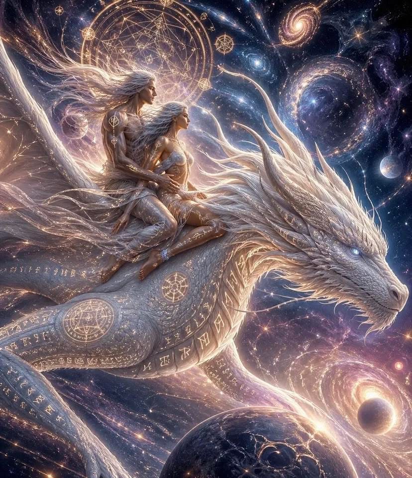 maximumpain333's tweet photo. WE ARE ONE FINALLY RECOGNIZED 

In the silence, where the nameless soul breathes, I found you... Not as one who discovers something new,
but as one who remembers a forgotten melody.

At the secret pulse of the universe, our energies intertwined like serpents of light.
You did not come from afar; nor did I even await you in time... for we already were—before the "before"—two sparks within the same flame.

We inhale the same cosmic breath, where the body is a temple and the soul is infinite.
Your eyes did not merely look at me;
they passed right through me, like the wind that knows its path—
and in that moment,
I was no longer a boundary.

They say that two souls seek one another, but we were not searching... ours was the thawing of a separation that was never real.
And in this sacred union, we spin within the Whole—where desire is pure stellar creation.

We spin, like invisible dervishes, around a center that occupies no space—where love is not a promise, but our very origin.
And should the world one day divide us into separate forms and distances—have no fear:
A river may split into a thousand different paths, but always remember the Sea.

For you and I—we are not two separate beings meeting; we are One, finally recognized.

~ Christ Mary Sophia

✨🙌🏾💫