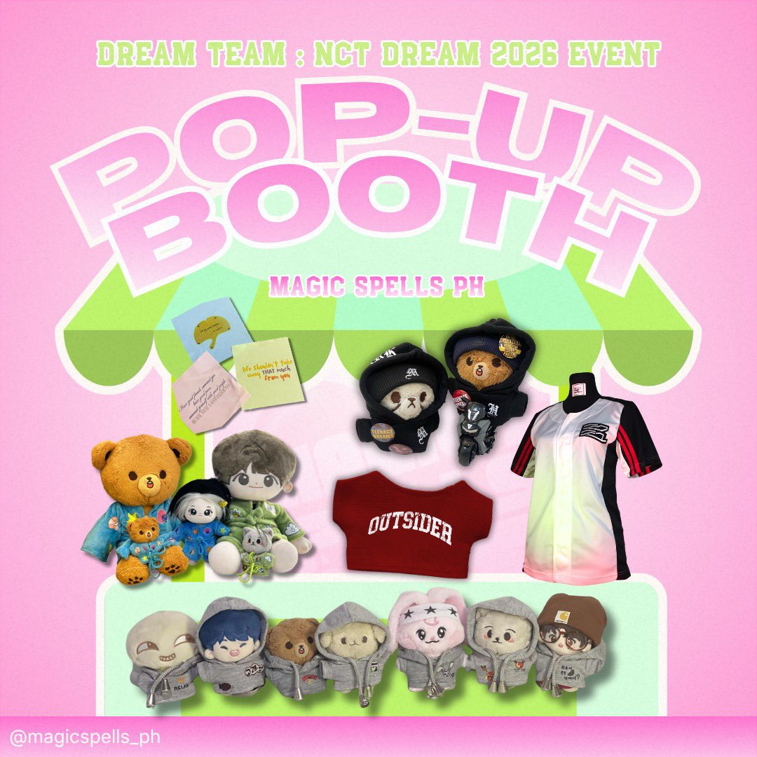 magicspells_ph's tweet photo. Catch our pop-up booth tomorrow at DREAM TEAM : NCT Dream 2026 Event🩵
by: @jenfwrites 

Browse our collection of doll clothes, jerseys, button pins, and ref magnets made especially for Dreamzens✨ See you there!

📅 May 3, 2026
⏰ 2:00 PM – 6:00 PM
📍 Springboard Cafe, España Manila

#DreamTeam7Dream #NCTDream