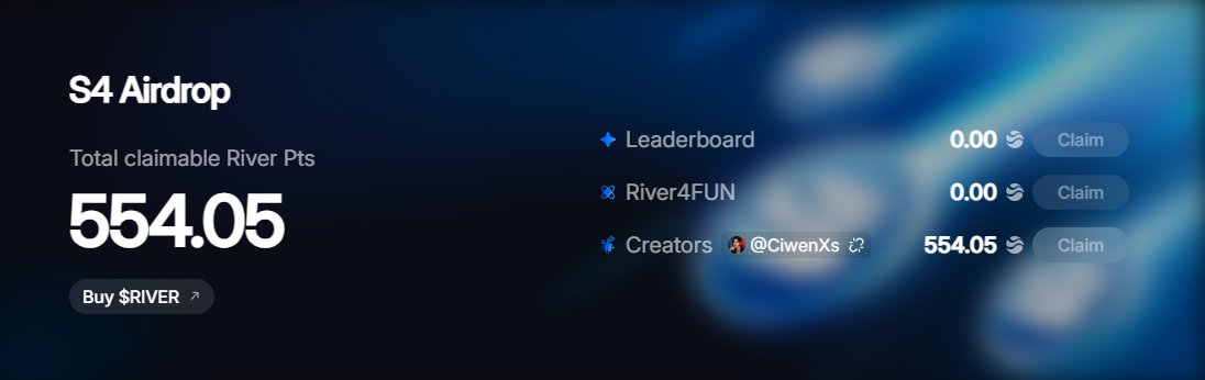 CiwenXs's tweet photo. @RiverdotInc can't claim https://t.co/z4BfTx8gLS