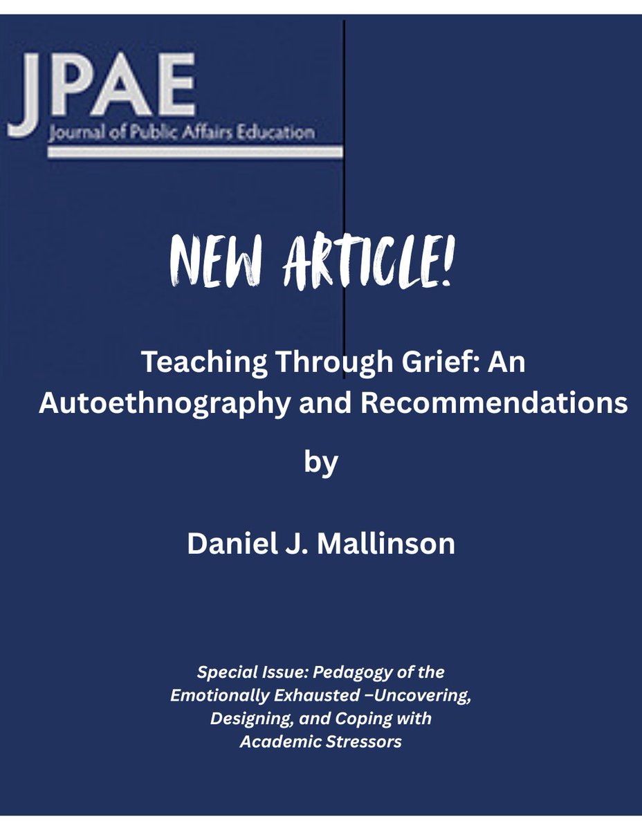 Journal of Public Affairs Education (@JPAEJournal) / Posts / X