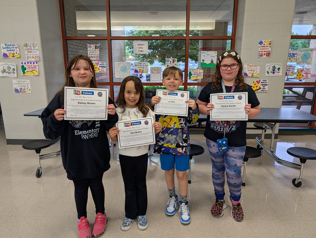 BrightElSchool's tweet photo. 🐾👏 Congratulations to our 3–5 April Students of the Month! 👏🐾
Thank you for being great role models and showing what it means to be a BES Panther!
#WatchSunmanDearborn https://t.co/knXCJRMSk5