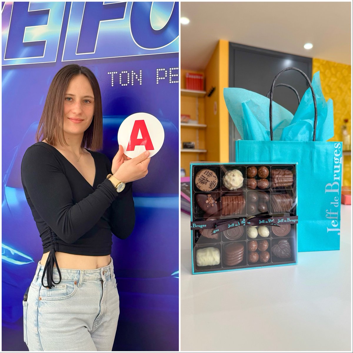 driveforit_fr's tweet image. Permis en poche, Cristina ! Toutes nos félicitations ! 🎉 Et merci beaucoup pour les chocolats, ton moniteur va devoir faire un peu de sport... 😅 Belle route à toi ! 🚘

#autoecole #permis #ecole #conduite #hayange #marspich