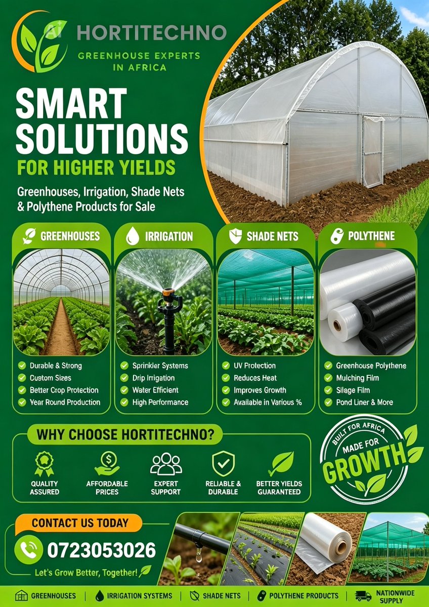 MsafiTylar's tweet image. Upgrade your farming with modern greenhouse solutions—watch how it works and get started today: hortitechnogreenhouses.com
#phase1
