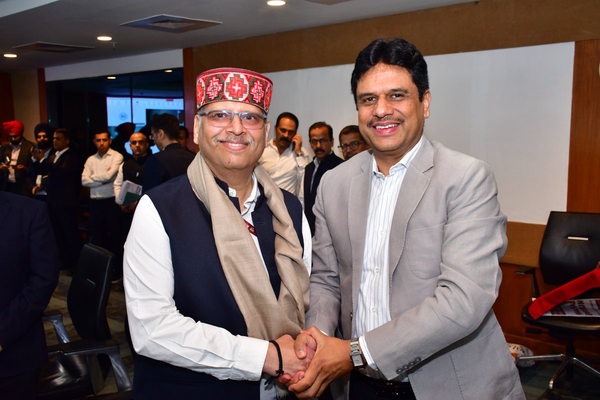 Sh. Bhupender Gupta, CMD, SJVN, Sh. Ajay Kumar Sharma, Director ...