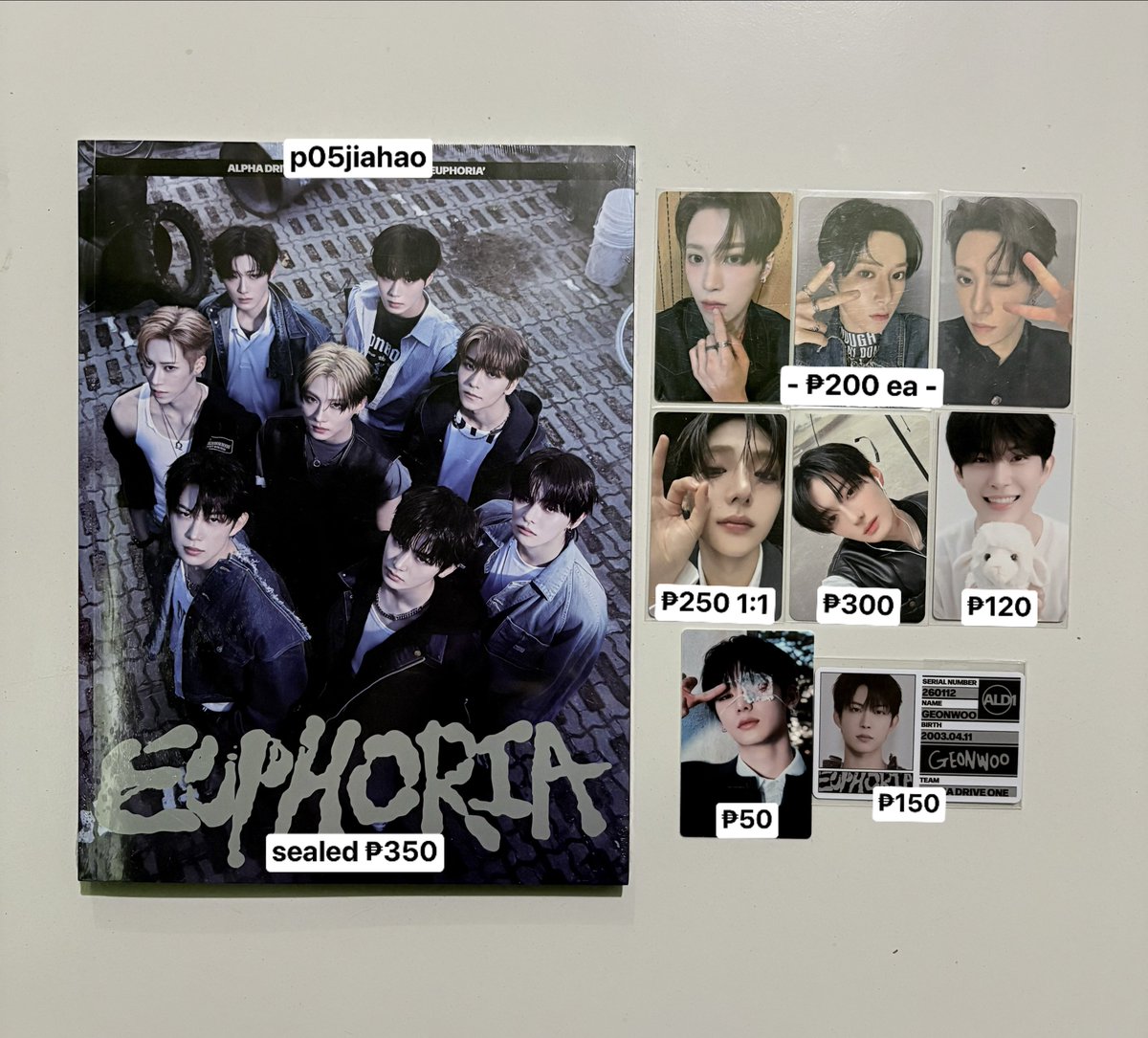 P05jiahao's tweet photo. .ᐟ ★ #solcart wts lfb ph alpha drive one

★ onhand. price + pf + sf
   
                            dm if inch !

🏷️ ald1 sangwon anxin arno jiahao geonwoo sanghyeon xinlong junseo leo boys ii planet euphoria freak alarm album pc poca photocard for sale https://t.co/LyNoW9I57f