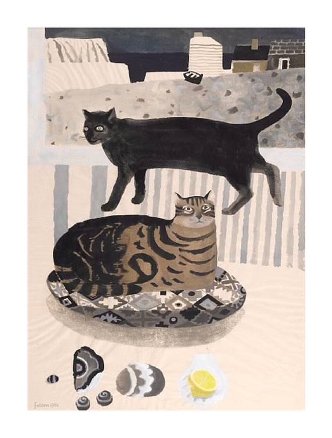 MenschOhneMusil's tweet photo. Mary Fedden (1915-2012) Cats by the Sea, 1981.
#caturday https://t.co/oiyVZl6nOU