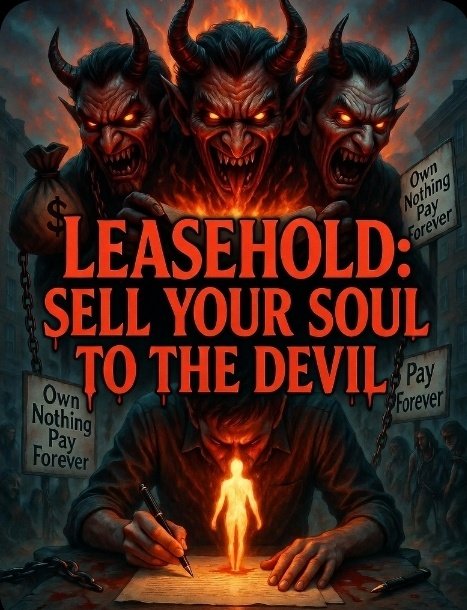 FredericBillet's tweet photo. @theipaper Buying a #leasehold flat? It's selling your soul to the devil. The devil wears many faces:
greedy #freeholders,
rogue #managingagents
& manipulative #insurers.
Own nothing, pay forever
Walk away
#LeaseholdTrap
@mhclg
@UKLabour
@NLC_2019
@Victoria_Spratt
@MrCladding
@Jenny_Nice https://t.co/Zf4wweVavy