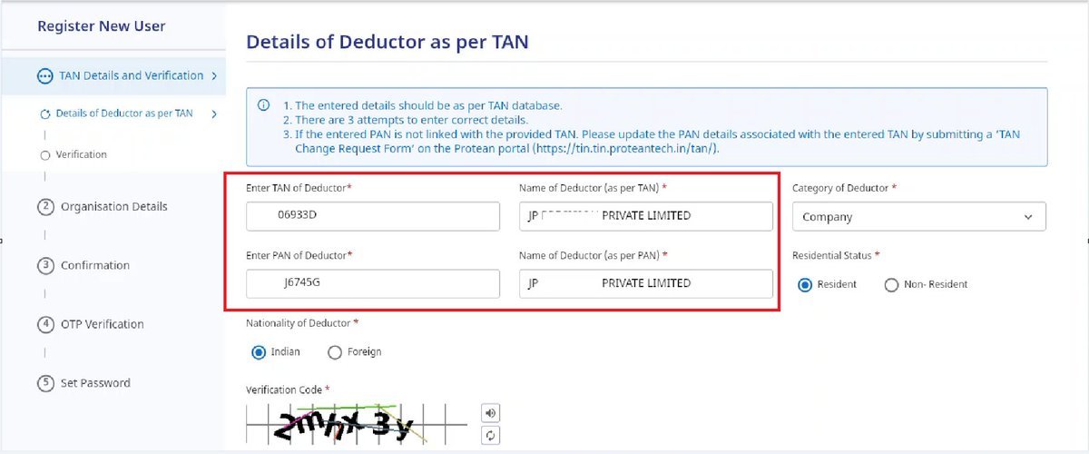 AbhasHalakhandi's tweet photo. Taxpayers/professionals are currently facing several technical/practical issues with revamped TRACES Portal.

Please comment with the issue you are facing right now on TRACES along with screen shot

I will collate all genuine issues & submit them to CA @pankajgshah - Vice-Chairman @dtc_icai , for taking them up with the Department at Central Level

I will start with the first one - TAN/PAN mismatch in case of LLP/Company registration.

While registering TAN of a Company/LLP, the system is asking to link TAN with PAN through the TAN change Request form. While Incorporation, both PAN and TAN are allotted by the Dept. & mentioned on the same Certificate of Incorporation.

No seperate linking required!!
@IncomeTaxIndia