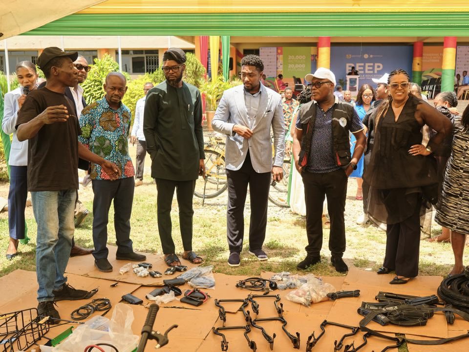 Fkoku's tweet photo. At the launch of the Bicycle Education Empowerment Programme (BEEP) a public-private partnership investing in both human capital and domestic production.

By locally assembling 20,000 bicycles annually through TVET hubs, the BEEP program will slash commute times for rural students, many of whom walk over 5km daily by 75%. 

Beyond keeping students especially girls in school this initiative also reduces Ghana’s reliance on 700,000 annual bike imports by equipping a TVET workforce with high-demand manufacturing and assembly skills. 

From healthcare delivery to logistics, the use cases for these bikes are endless.

Congrats to Gerald Acheampong and the Trans Sahara Industries team for the initiative

Cc: @moeghofficial

#BEEPghana #TVET #EducationEquity #SustainableMobility #IndustrialGhana