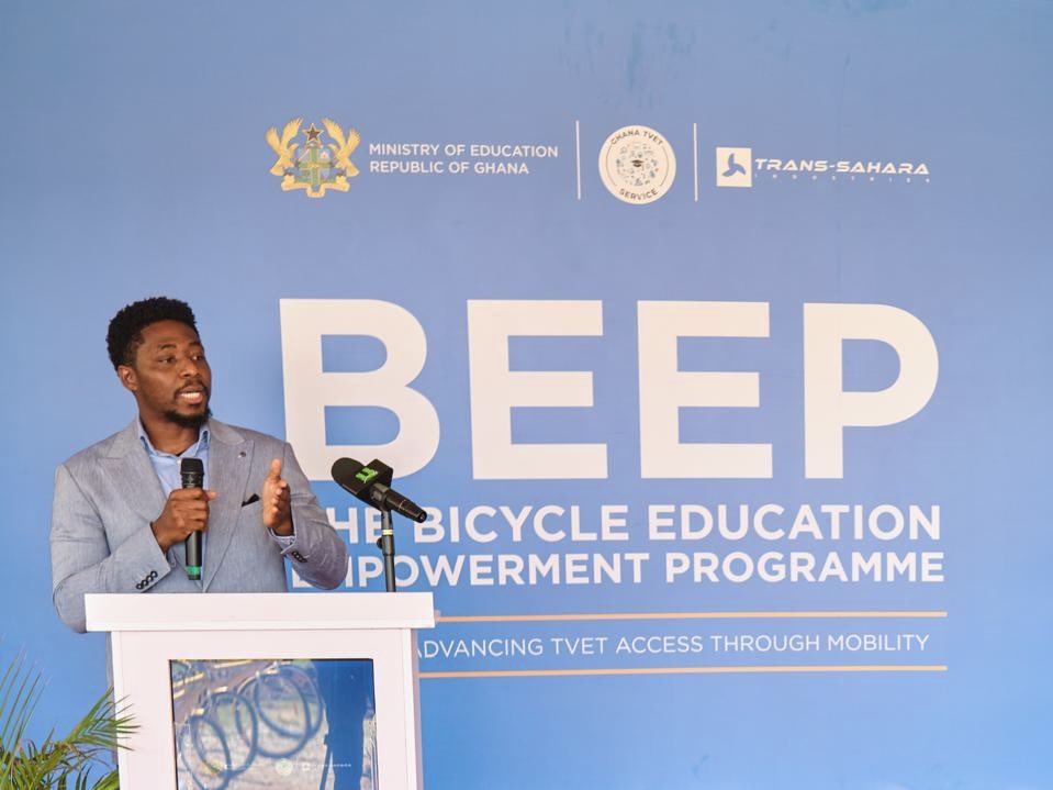 Fkoku's tweet photo. At the launch of the Bicycle Education Empowerment Programme (BEEP) a public-private partnership investing in both human capital and domestic production.

By locally assembling 20,000 bicycles annually through TVET hubs, the BEEP program will slash commute times for rural students, many of whom walk over 5km daily by 75%. 

Beyond keeping students especially girls in school this initiative also reduces Ghana’s reliance on 700,000 annual bike imports by equipping a TVET workforce with high-demand manufacturing and assembly skills. 

From healthcare delivery to logistics, the use cases for these bikes are endless.

Congrats to Gerald Acheampong and the Trans Sahara Industries team for the initiative

Cc: @moeghofficial

#BEEPghana #TVET #EducationEquity #SustainableMobility #IndustrialGhana