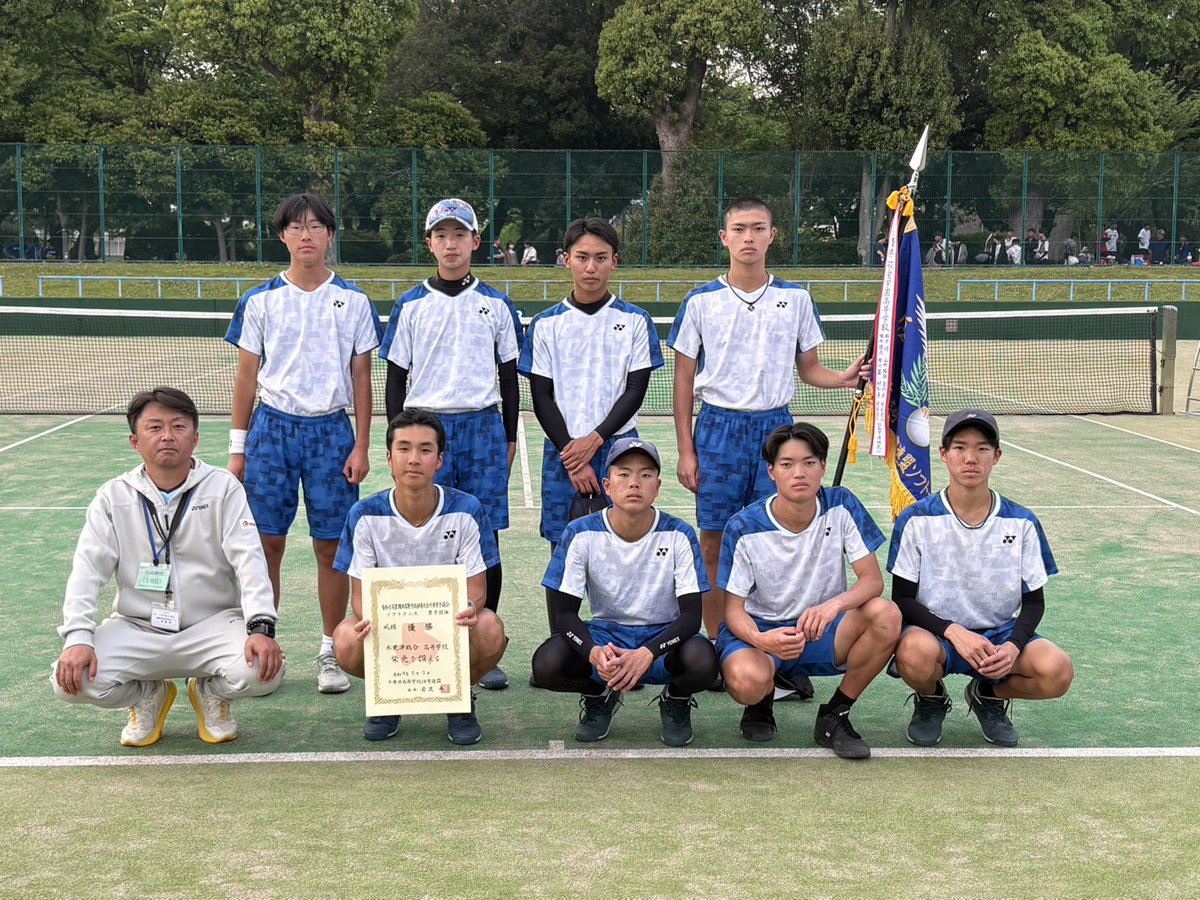 chiba_kt_st's tweet photo. 5/2(土)男子団体戦は木更津総合高等学校が優勝しました。
敬愛学園高等学校、昭和学院高等学校を含めた３校が関東大会に出場します。
おめでとうございます！
力戦奮闘！ https://t.co/27UAgNVSPO