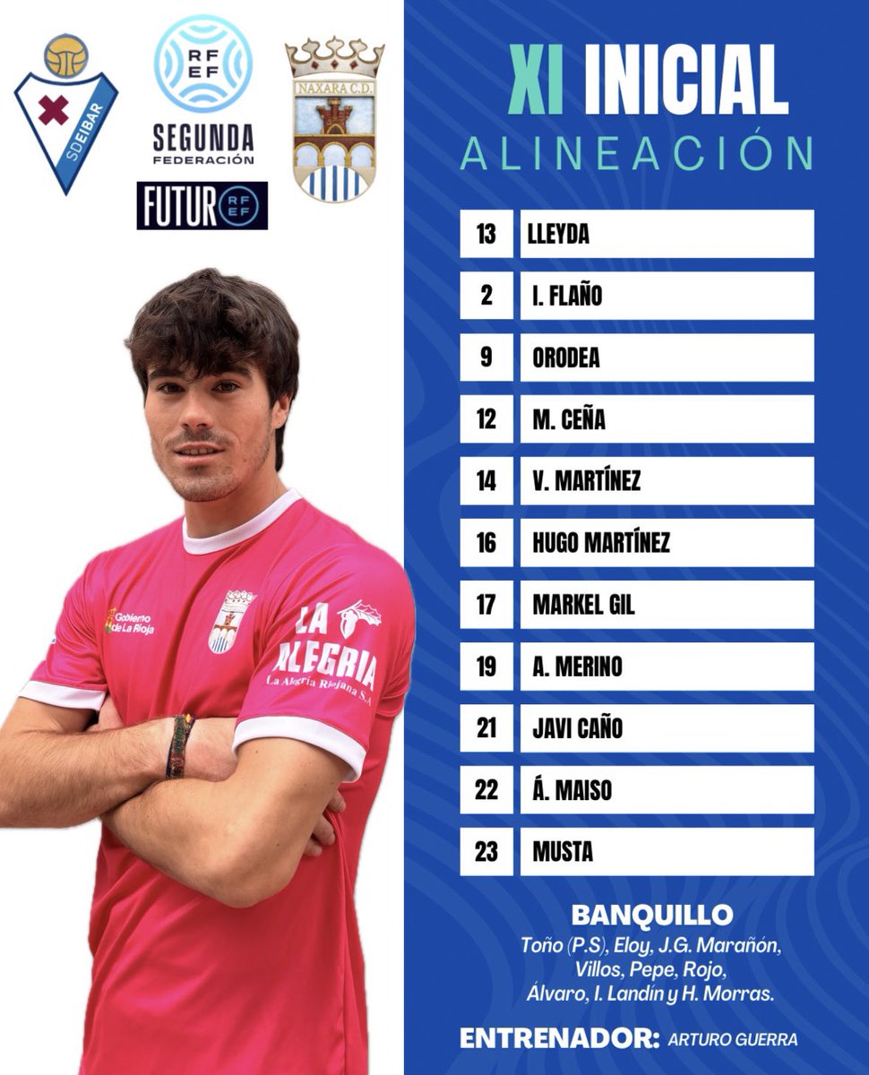 Naxaracd's tweet photo. Este es el último 1️⃣1️⃣ inicial de la temporada⚽️ 

#EibarBNaxara #Sigamoscreciendojuntos🫂 https://t.co/56cUbXm6xC
