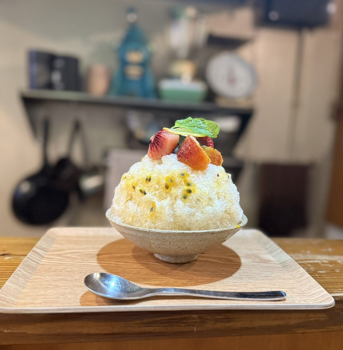 shavedice_32's tweet photo. たいやきそら

🍧季節のフルーツとジャスミン茶
🍧すすむ屋茶店の抹茶ミルク

さっぱり好きにはたまらんやつと濃い抹茶
そらさんのかき氷営業がはじまったー！ https://t.co/bjHgw3Xu50