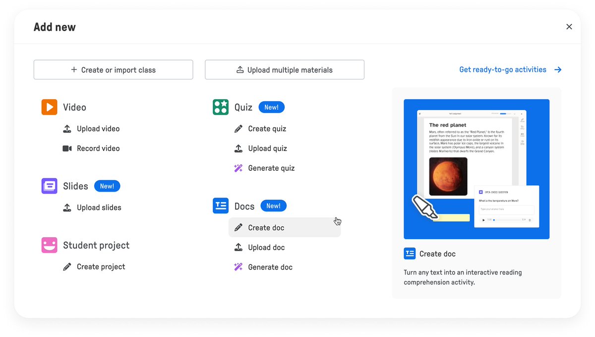 fungooli's tweet photo. 🤔What do you like to use in @edpuzzle that helps #reinforce or #extend students skills? #edpuzzle is not just an #interactivevideo option now.. You've got the option to add #slides #quiz #projects and (very new) #docs !🎉🎉 Many options to try!
@MajoTechMaker @FlippedTECHer https://t.co/2RjKx8stG8