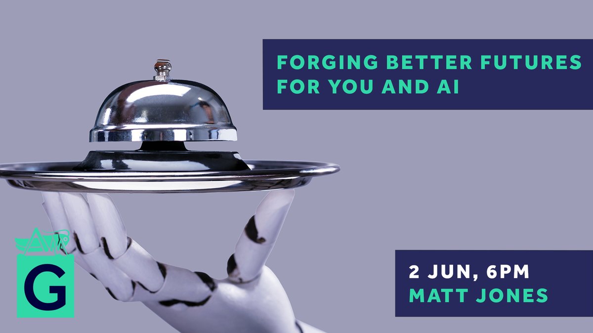 GreshamCollege's tweet photo. Forging Better Futures for You &amp; AI

@WCITLivery Prof Matt Jones challenges the “AI as overlord” narrative &amp; explores alternative futures - from chatty companions to humanoid robots &amp; pet-inspired devices that fit into our lives

Free tickets / watch live: https://t.co/dUOk85v3gc https://t.co/wGMx36YfbE