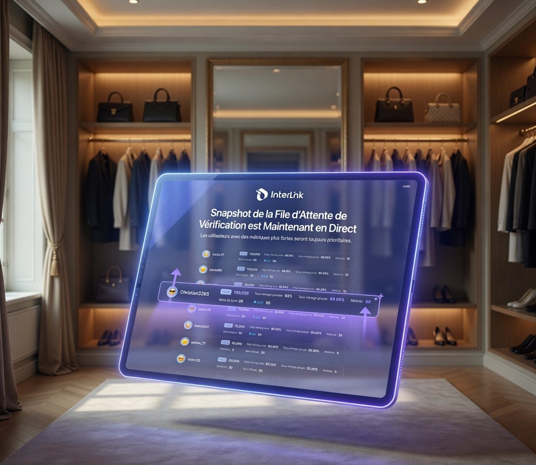 EdouKossi47345's tweet image. #Interlink révéle en temps réel le Snapshot de la File d’Attente de Vérification InterLink.
🔗interlink.ai/884751272
T.me/LUXURY1INTERLI…
#INTERLINK #ITLG #ITL
