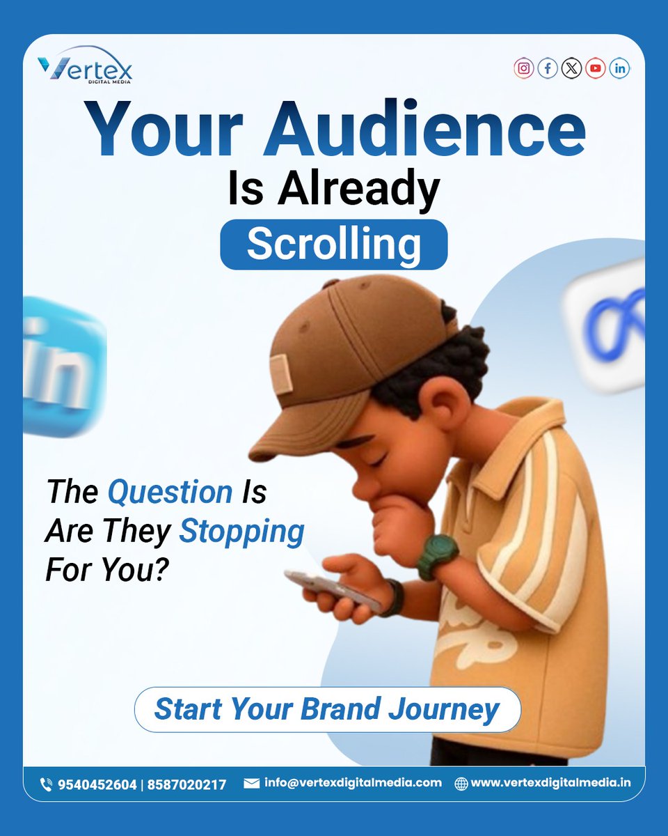 Vertexdigital04's tweet image. Standing out isn’t luck — it’s strategy. 🚀
We don’t just post, we make your brand seen &amp;amp; chosen.Turn scrolls into customers.📞 9540452604 | 8587020217
#DigitalMarketing #BrandGrowth #SocialMediaMarketing