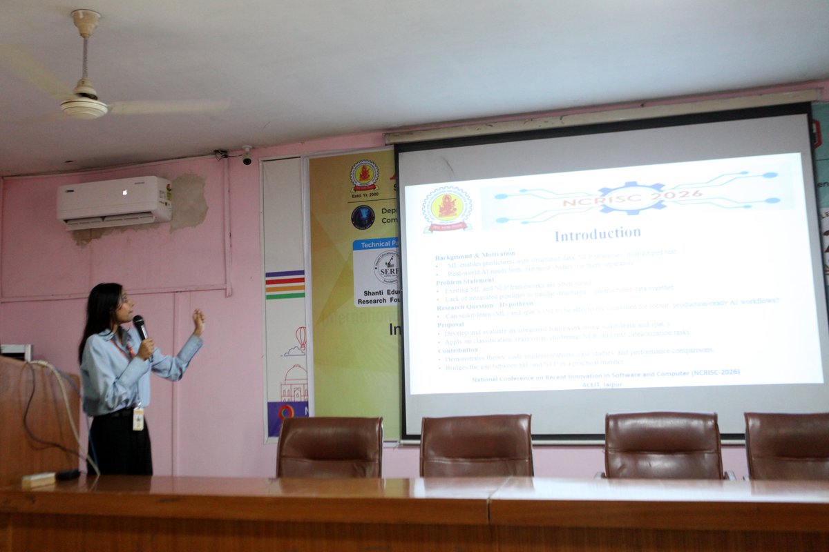 aryacolleges's tweet photo. #ACEIT successfully hosted the 10th #NationalConference on Recent Innovation in Software &amp; Computer (#NCRISC2026) on 27-28 April. The event witnessed an incredible gathering of researchers, academicians,&amp; tech enthusiasts, sharing insightful ideas &amp; innovations in Software, AI&amp;DS https://t.co/HwwlHeuWc2