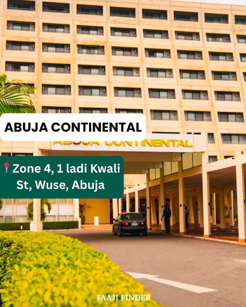 faajifinder's tweet photo. Which five star hotel in Abuja will you recommend to others?

#faajifinder #viral #abujalifestyle #hotelabuja #fivestarhotel https://t.co/kjohKfIanq