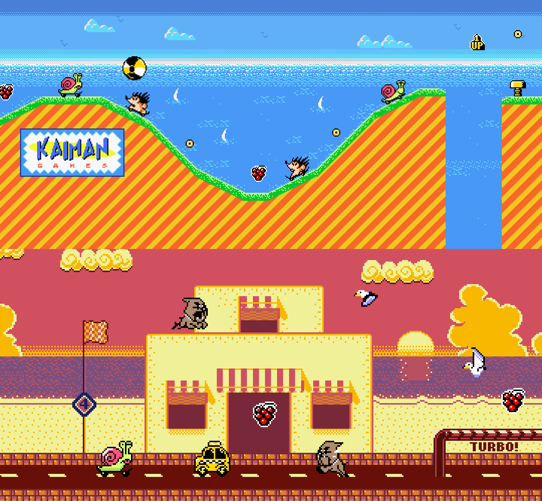 kaiman_games's tweet image. A glimpse of the level art from Skateland Adventures, our new Game Boy Color game, now on its second day on Kickstarter. Let's skate together. 🌴🎶🐌🛹🐢
kickstarter.com/projects/kaima…
#gbc #retrodev #kickstarter #8bit #gameboy
