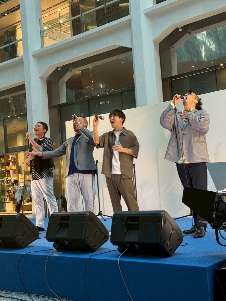 voicefour2022's tweet photo. 26/05/02土

東京丸の内
KITTEにて
歌ってきました！

voice fourでした！
高い吹き抜けで気持ち良く歌わせてもらいました。

出会えた皆さま
スタッフ関係者の皆さま
ありがとうございました！！

#voicefour
#KITTE
#acappella https://t.co/SEczvLEU07