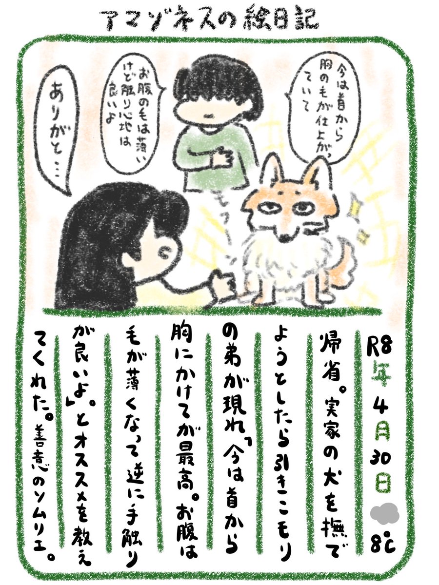 Azness27's tweet photo. 【絵日記】毎日全身撫でてるソムリエ https://t.co/NdbeWpXrCq