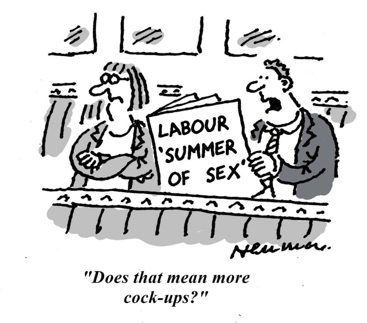 Ncknwmn's tweet image. My toon for @Spectator on Labour’s Summer of Sex #Labour #sex