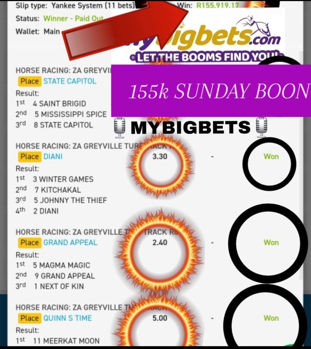 MyBigBets1's tweet photo. 🌄Good Day....🙏🏽💫
💰💰💰HAVE A GOOD DAY💰💰💰
🏇🏻🏇🏻🏇🏻⚽️⚽️⚽️⚽️🏇🏻🏇🏻🏇🏻🎙🎙🎙
⏬️⏬️⏬️⏬️⏬️⏬️⏬️⏬️⏬️⏬️⏬️⏬️
📣 2020 PRICES 💥
📣 NOW ONLY R300 💥
📣 30DAYS FULL VIP ACCESS 💥
📣 80 FREE MERCH POINTS 💥
🌟BRINGING BACK 2020 PRICES FOR THE PEOPLE🕺💫💃
🌟Voted the best HorseRacing Tipster by the people for the people and now we’re giving back to YOU🏇🏻⚽️🎙✅️
MYBIGBETS 🏇🏻⚽️🎙💲💰
®️ LET THE BOOMS FIND YOU®️
@mhlayisto @MisterPule
@carlosdankworth @Dankobetway @fernand05666736 @JasonSham833888
@annieTG24
#MYBIGBETS #HorseRacing #HorseRacingTips #HorseRacingTpsters #betway #Saturday #BettingTwitter #boom #biggie