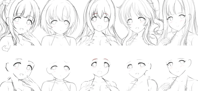 こうして見ると、やっぱりゆかりちゃんだけかなりクール系の顔なんよね。 