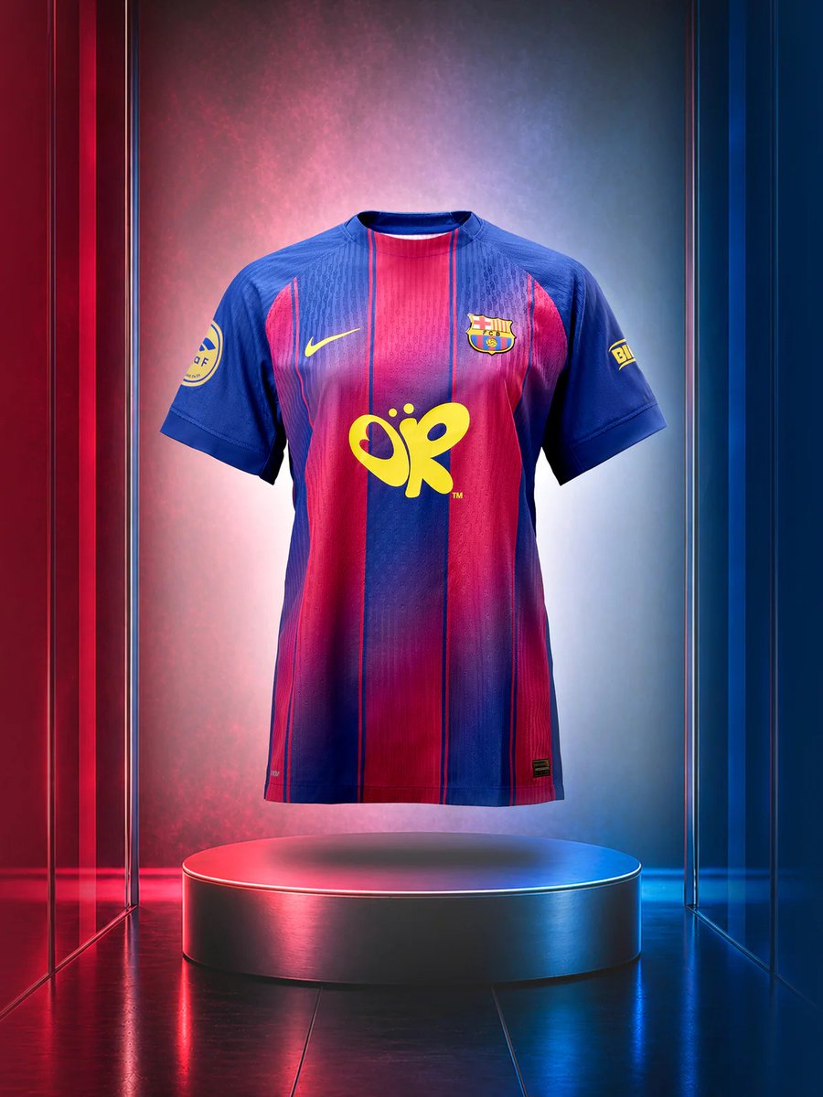 svetdresov's tweet image. FC BARCELONA už tradične v zápasoch El Clásico nahrádza logo Spotify za emblém niektorého z umelcov. V najbližšom zápase 10. mája budú mať hráči Barçy na hrudi logo americkej speváčky Olivie Rodrigo. 
 
#dresy #nike #barcelona #spotify #oliviarodrigo