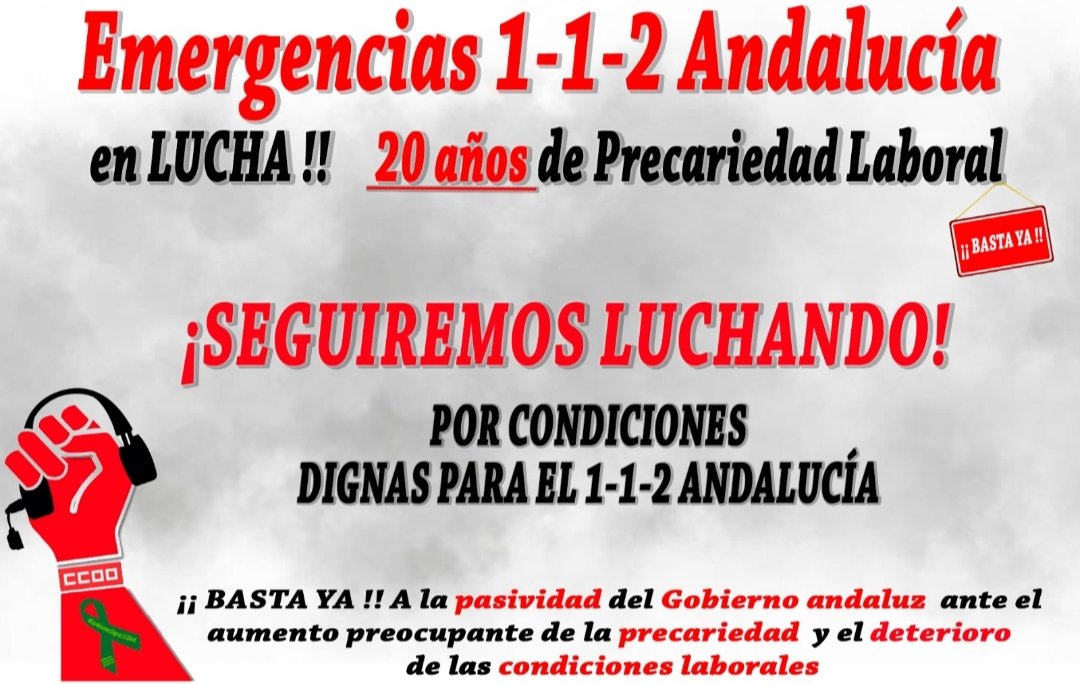 Trabajadora112's tweet photo. @joseigs_ @112Sevilla En 1️⃣1️⃣2️⃣ trabajamos a diario velando por la ciudadanía, pero con gran estrés😓, debido a nuestras condiciones laborales y al abandono de @AndaluciaJunta
Por ello, la #Huelga112 es por ti, es por mí, es por TODOS #SomosServicioEsencial #LopúblicoNosePrivatiza 
 🆘️ https://t.co/46b7Wm3i2U