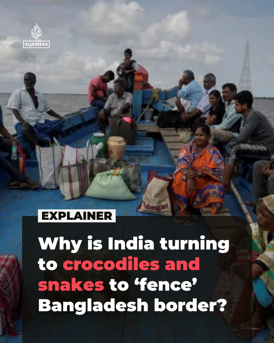 MdNasar94's tweet image. The irony, indians be like illegally migrating to western countries, scream racism when deported, scream for open borders and shit, but in their own country, they want to put crocodile to eat illegal migrants
Photo source @AJEnglish 
#Bangladesh #India #Border