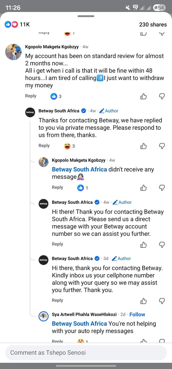 ERakodi's tweet photo. @betway @Betway_za were all this complaints sorted 

https://t.co/jBmjvpX9RN

@MacGUnleashed @sa_lottery @OmbudsmanRI137 @gamblingbo https://t.co/wlC8oU2OJ0