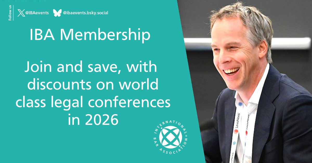 IBAevents's tweet image. 📢 IBA Membership Benefits... 

🌐 Join now and save up to 15% on world-class legal conferences. 

⚖️ We look forward to welcoming you! ➡ tinyurl.com/IBAMembership26 

#Lawyer #Law