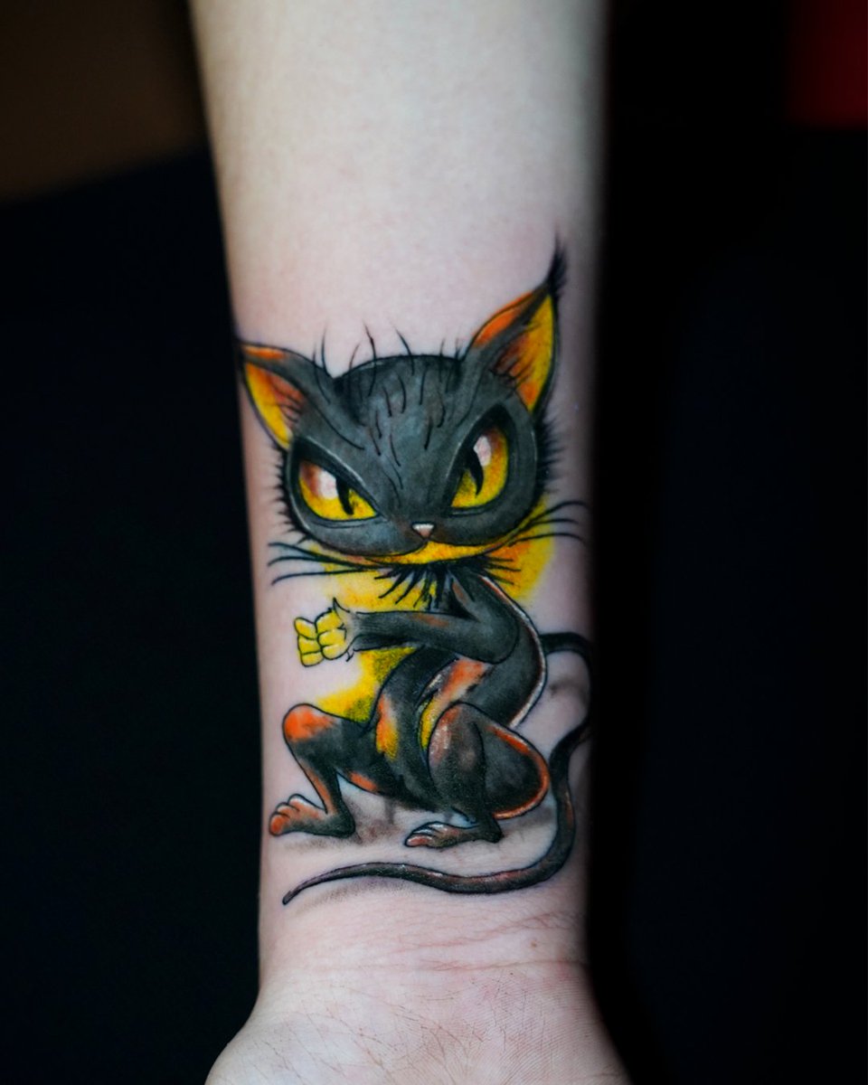 drmortiistat2's tweet image. Here kitty kitty 🐱 

#tattoo #tatuaje #laduravidadelartista #tattooartist #tattooart