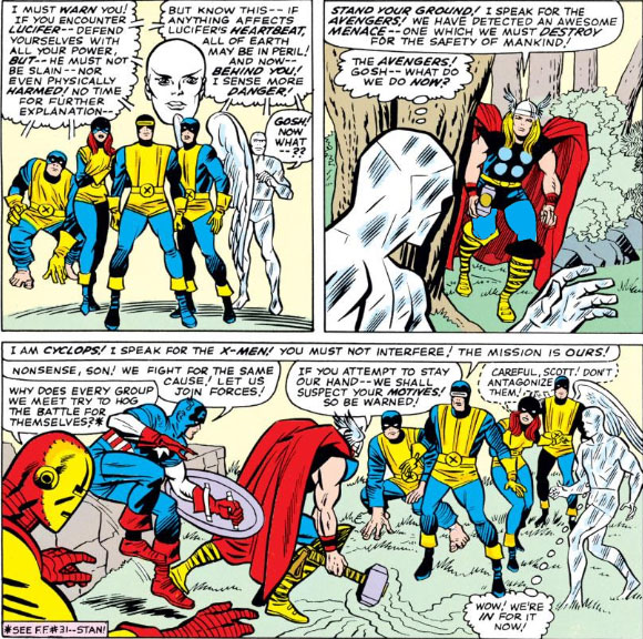 peerlesspower's tweet photo. Two super-teams clash for the first time, while an enemy makes his play to wipe out a continent! 1965 story by Stan Lee, Jack Kirby and Chic Stone.
#avengers #xmen #marvel #comicbooks #comics #marvelcomics
Read more:
https://t.co/WX6UxQHG3Z https://t.co/oYCQIhV4U2