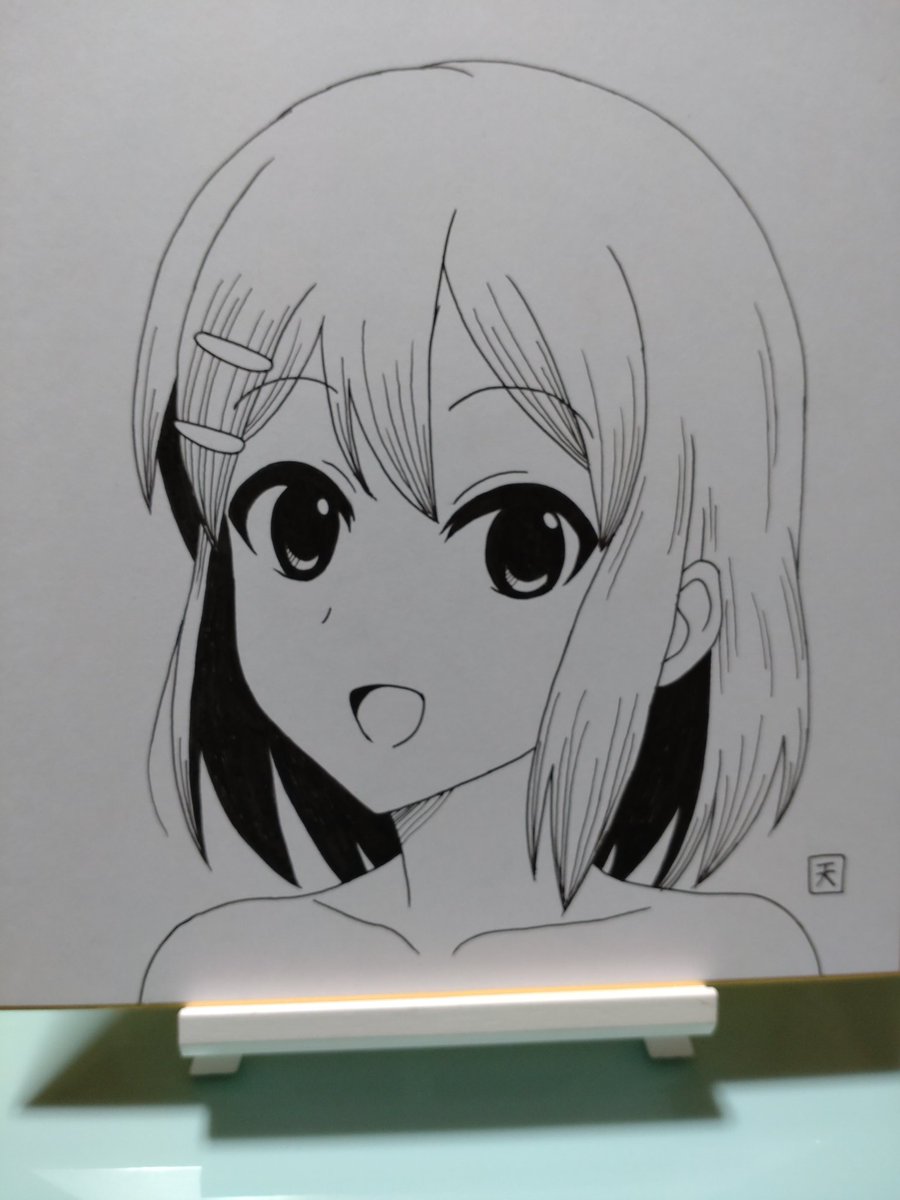 amada26's tweet photo. 桜高新歓に持って行く色紙が出来た。色を塗る余裕はありませんでした😭 https://t.co/OMQ9WosDXJ