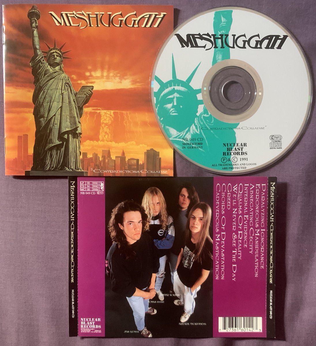 twist3dstrAight's tweet image. ℳ𝓊𝓼𝒾𝓬𓂃✍︎𝄞 #Anniversary ˖ ݁♬⋆.˚

🤘MESHUGGAH 🫀

~ Contradictions Collapse ~ 

Released 01.05.1991 🇸🇪

#Technical #Groove #Thrash #Metal #Djent #music #heavymetal🤘🫀
@meshuggah @nuclearblastusa 🎸