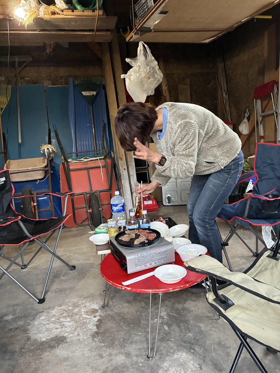 4872shibanatsu's tweet image. 小屋 DE  BBQ🍖
#ゴールデンウィーク初日
#BBQ