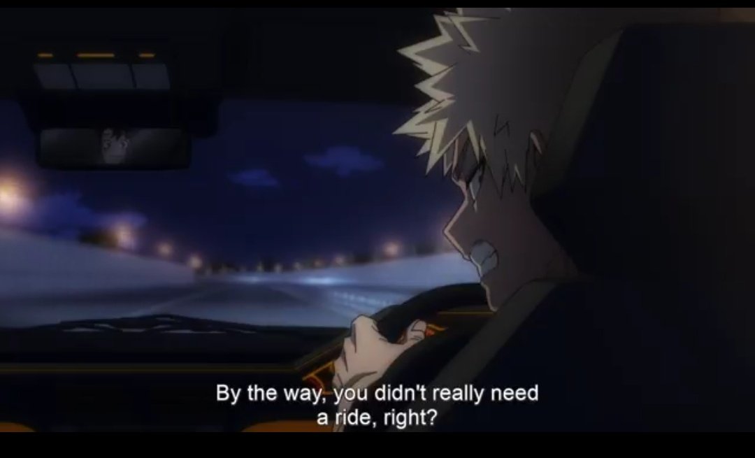 Funky_bunsie's tweet photo. So what im getting is Izuku actually didnt need a ride but he still walk into Kacchan's car when Kacchan offers right?? Because is it a natural thing for Kacchan to pick Izuku up late at school cause he's a busy bug right?? IZUKU SPOILDED PASSENGER PRINCESS STOCK GOES BRUHHHH https://t.co/jpOPziZTEt