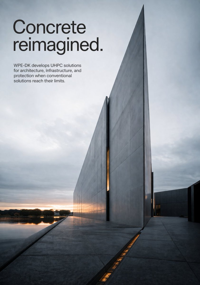 dk_wpe's tweet photo. https://t.co/gmBEulG31O
ber@wpe-dk.dk
#UHPC #Architect #constructioncompany #civilengineering #concretedesign #corrosionresistance #sustainability #durability #CO2reduction #concrete #precastconcreteelements #facadeelements #architecturalfirm #durability #costreduction https://t.co/aXghcaRrIn