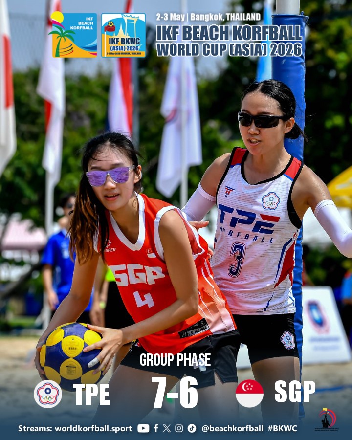 korfball's tweet photo. Day 1 Morning Results (I) | IKF #BKWC (Asia) 2026 | #GroupPhase | @beachkorfball
🏆 IKF Beach Korfball World Cup (Asia) 2026
📍 2-3 May | Bangkok, Thailand 🇹🇭
📰 Results, streams & images: https://t.co/PS84T9nQ8n
📷 Chalermsak Panichpattanakij
#korfball #beachkorfball #korfbal #beachkorfbal #合球 #コーフボール #कोर्फबॉल #코프볼 #คอร์ฟบอล #කොර්ෆ්බොල්